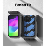 Ringke iPhone 15 Pro Skal Onyx Design Blue Brush