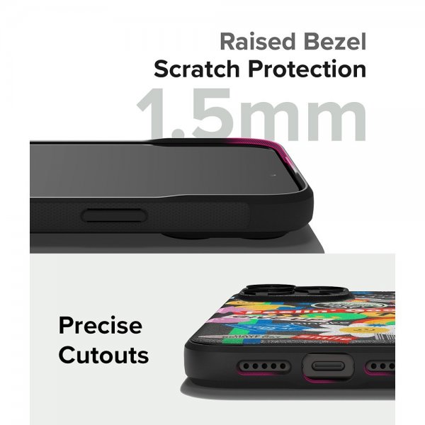 Ringke iPhone 15 Pro Skal Onyx Design Sticker
