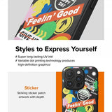 Ringke iPhone 15 Pro Skal Onyx Design Sticker