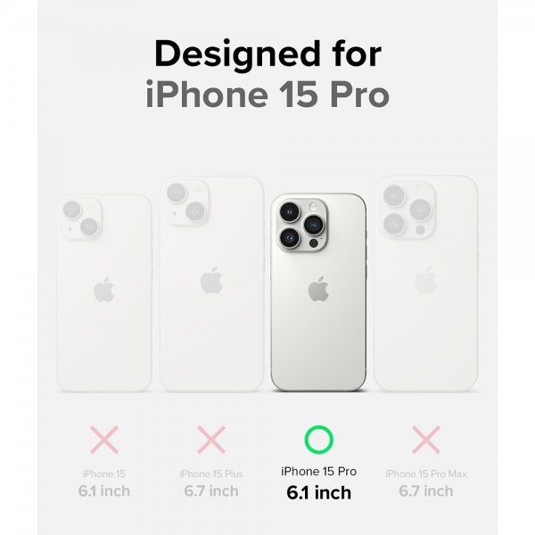Ringke iPhone 15 Pro Skal Onyx Svart