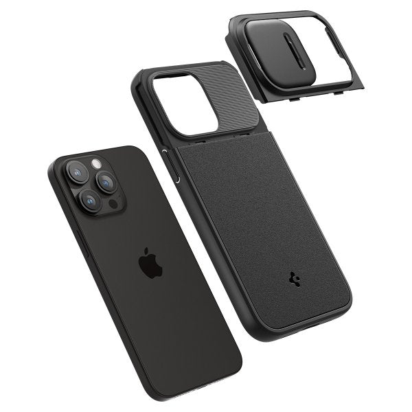 Spigen iPhone 15 Pro Skal Optik Armor MagFit Svart