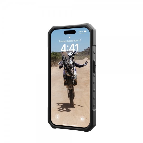 Urban Armor Gear (UAG) iPhone 15 Pro Skal Pathfinder MagSafe Ash