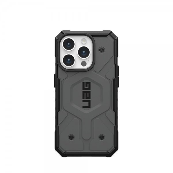 Urban Armor Gear (UAG) iPhone 15 Pro Skal Pathfinder MagSafe Silver