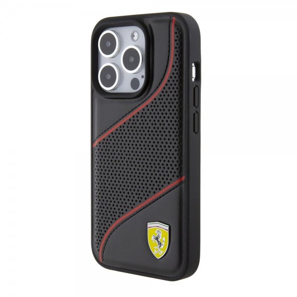 Ferrari iPhone 15 Pro Skal Perforerad Svart