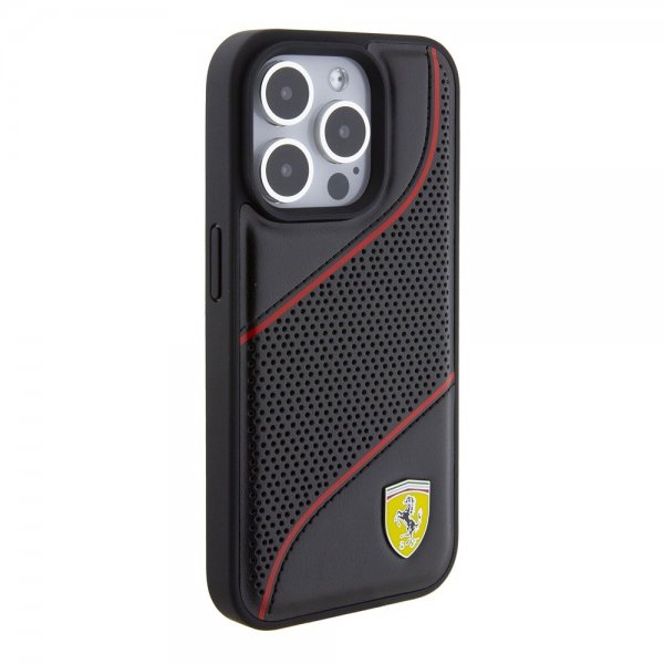 Ferrari iPhone 15 Pro Skal Perforerad Svart