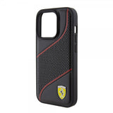 Ferrari iPhone 15 Pro Skal Perforerad Svart