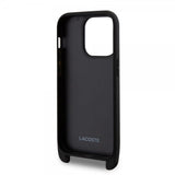 Lacoste iPhone 15 Pro Skal Petit Pique Logo Strap Svart
