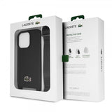 Lacoste iPhone 15 Pro Skal Petit Pique Logo Strap Svart