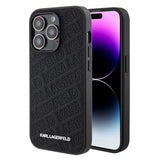 Karl Lagerfeld iPhone 15 Pro Skal Quilted K Pattern Svart