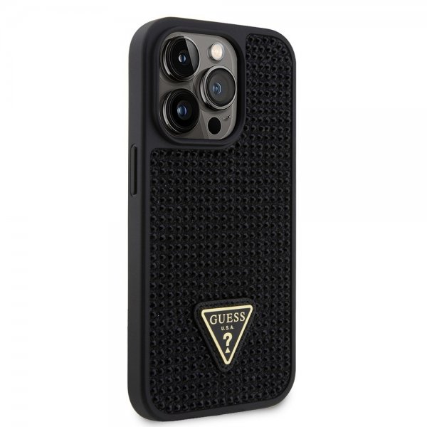 Guess iPhone 15 Pro Skal Rhinestone Svart