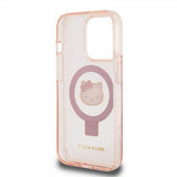 Hello Kitty iPhone 15 Pro Skal Ring Stand MagSafe Rosa