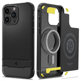 Spigen iPhone 15 Pro Skal Rugged Armor MagFit Matte Black