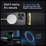 Spigen iPhone 15 Pro Skal Rugged Armor MagFit Matte Black