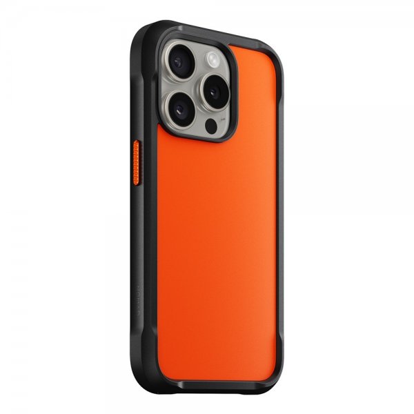 Nomad iPhone 15 Pro Skal Rugged Case Ultra Orange