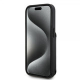 Karl Lagerfeld iPhone 15 Pro Skal Saffiano Card Slots & Stand Svart