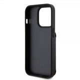 Karl Lagerfeld iPhone 15 Pro Skal Saffiano Card Slots & Stand Svart