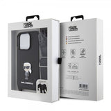 Karl Lagerfeld iPhone 15 Pro Skal Saffiano Crossbody Svart