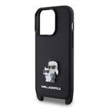 Karl Lagerfeld iPhone 15 Pro Skal Saffiano Karl & Choupette Crossbody Svart
