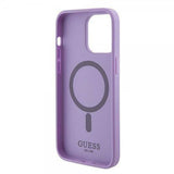 Guess iPhone 15 Pro Skal Saffiano MagSafe Lila