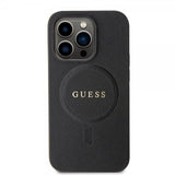 Guess iPhone 15 Pro Skal Saffiano MagSafe Svart