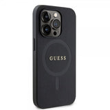 Guess iPhone 15 Pro Skal Saffiano MagSafe Svart