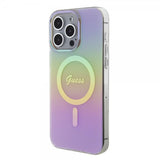 Guess iPhone 15 Pro Skal Script MagSafe Rosa