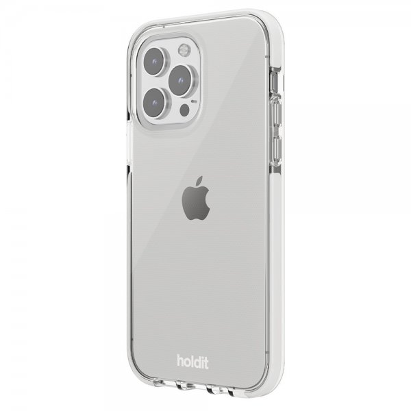 Holdit iPhone 15 Pro Skal Seethru Vit