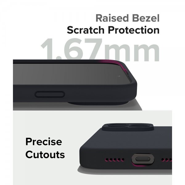 Ringke iPhone 15 Pro Skal Silicone Magnetic Deep Blue