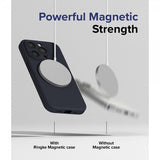 Ringke iPhone 15 Pro Skal Silicone Magnetic Deep Blue
