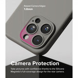 Ringke iPhone 15 Pro Skal Silicone Magnetic Grå