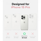 Ringke iPhone 15 Pro Skal Silicone Magnetic Pink Sand