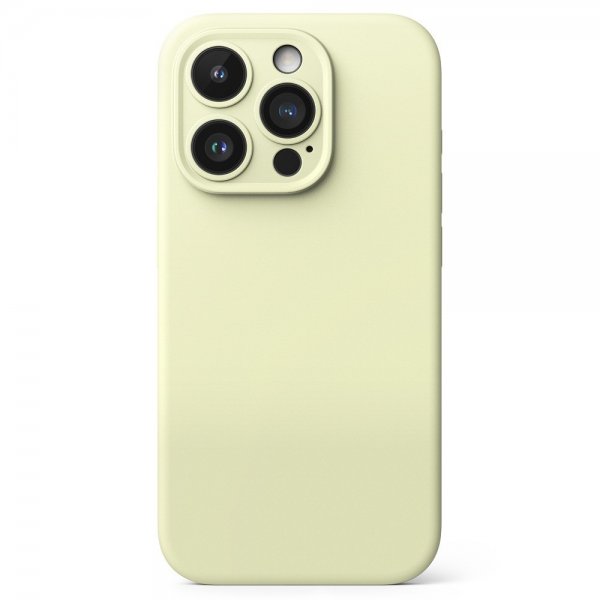 Ringke iPhone 15 Pro Skal Silicone Magnetic Sunny Lime