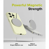 Ringke iPhone 15 Pro Skal Silicone Magnetic Sunny Lime