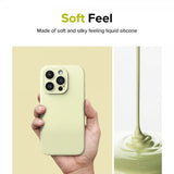 Ringke iPhone 15 Pro Skal Silicone Magnetic Sunny Lime