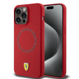 Ferrari iPhone 15 Pro Skal Silicone MagSafe Röd