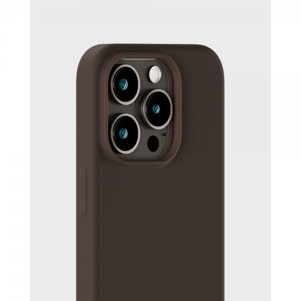 holdit iPhone 15 Pro Skal Silikon Chocolate