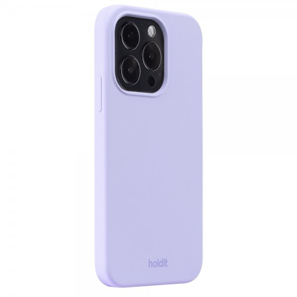Holdit iPhone 15 Pro Skal Silikon Lavender