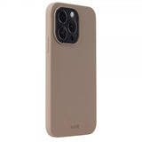 holdit iPhone 15 Pro Skal Silikon Mocha Brown