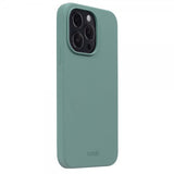 Holdit iPhone 15 Pro Skal Silikon Moss Green