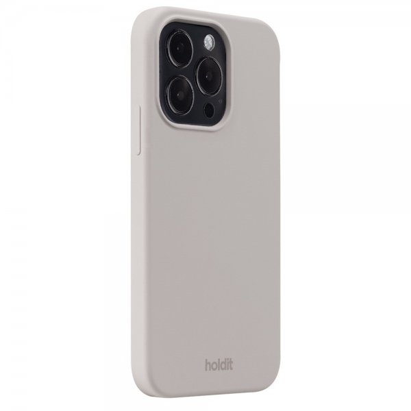 Holdit iPhone 15 Pro Skal Silikon Taupe