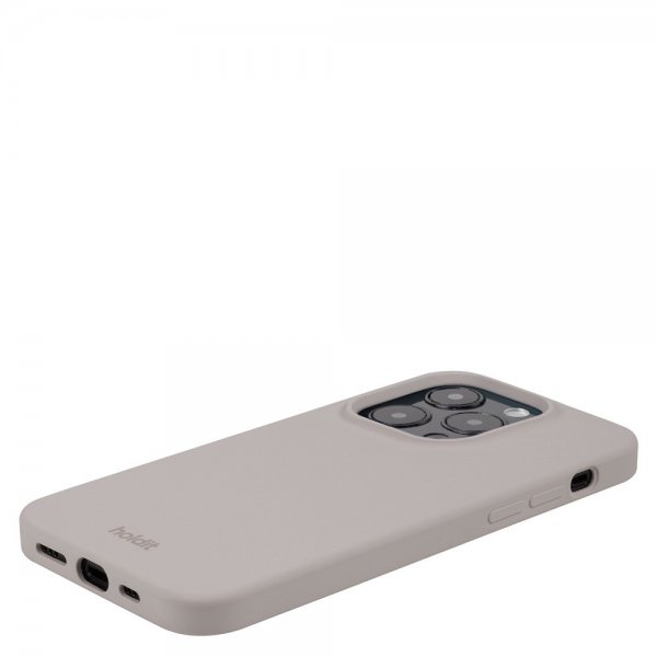Holdit iPhone 15 Pro Skal Silikon Taupe