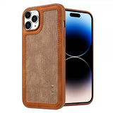 X-Level iPhone 15 Pro Skal Skarvad Brun