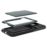 Spigen iPhone 15 Pro Skal Slim Armor CS Abyss Green