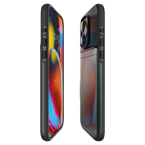 Spigen iPhone 15 Pro Skal Slim Armor CS Abyss Green