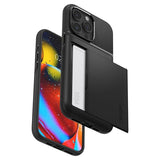 Spigen iPhone 15 Pro Skal Slim Armor CS Svart