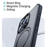 Baseus iPhone 15 Pro Skal Smart Ring Series MagSafe Svart