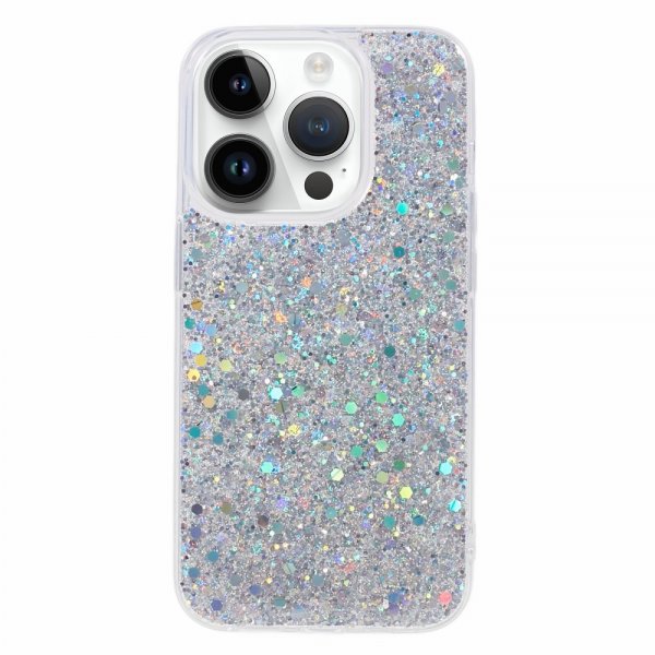 Nordic Covers iPhone 15 Pro Skal Sparkle Series Stardust Silver