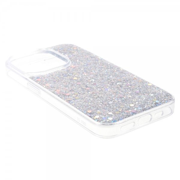 Nordic Covers iPhone 15 Pro Skal Sparkle Series Stardust Silver