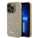 Guess iPhone 15 Pro Skal Square Mirror Guld