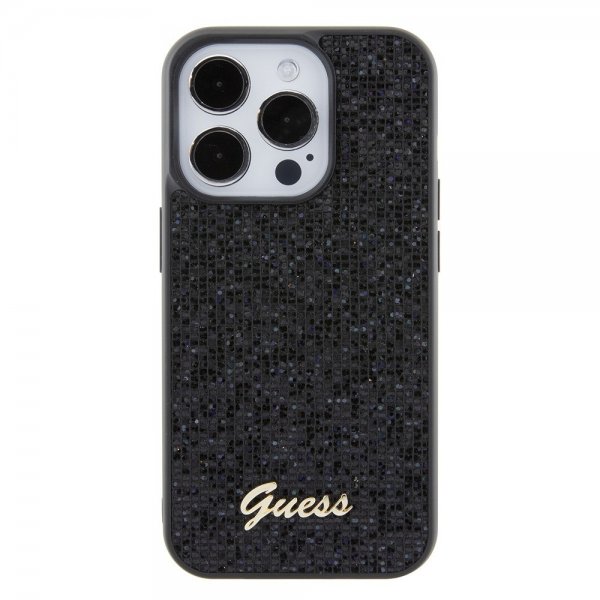 Guess iPhone 15 Pro Skal Square Mirror Svart